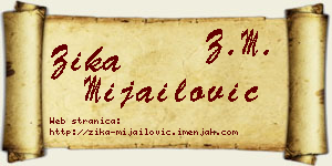 Žika Mijailović vizit kartica